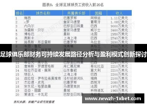 足球俱乐部财务可持续发展路径分析与盈利模式创新探讨